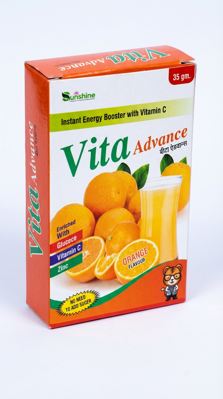 Vita Advance Orange Flavour Powder - Image 2