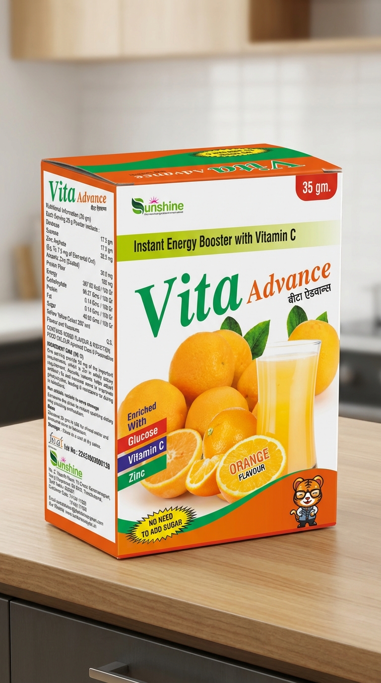 Vita Advance Orange Flavour Powder